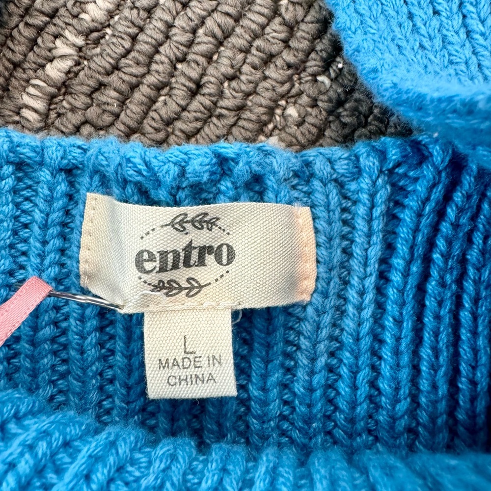 ENTRO NWT Multi-Color Ruffled Knit Tank - Picture 4 of 5